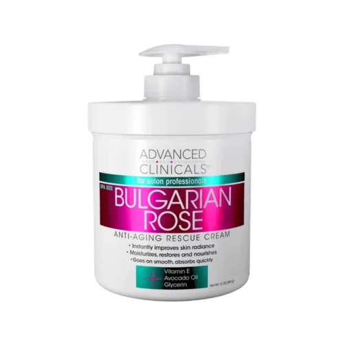 Advanced Clinicals Bulgarian Rose Anti-Aging Rescue Cream Anti-Aging Cream for sale in Lebanon - smooth creamy white texture