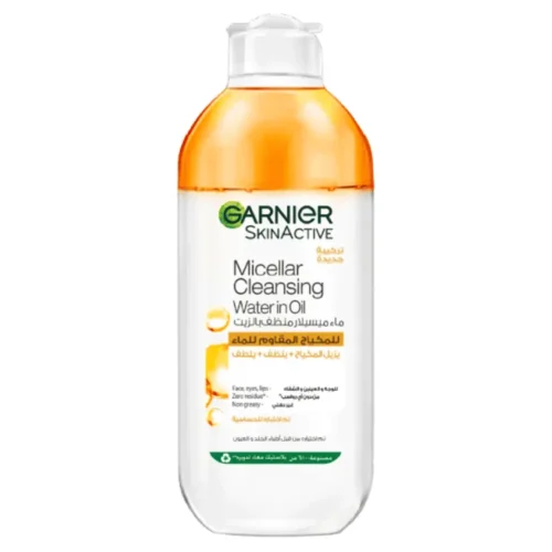 Garnier Micellar Cleansing Water In Oil 400ml Garnier micellar water oil for sale in Lebanon - bi-phase liquid oil formula