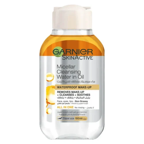 Garnier Micellar Cleansing Water in Oil 100ml Garnier micellar water oil for sale in Lebanon - bi-phase oil water formula