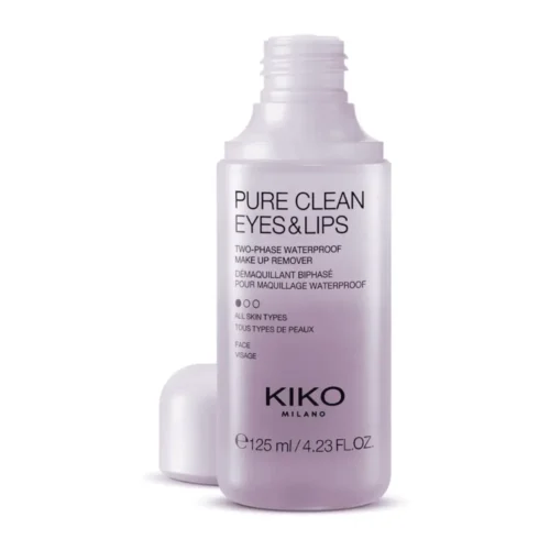 KIKO Milano Pure Clean Eyes and Lips Makeup Remover KIKO makeup remover for sale in Lebanon - bi-phase liquid formula