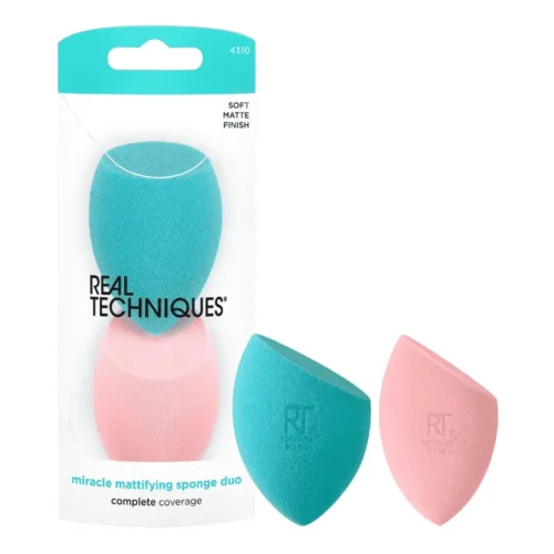 REAL TECHNIQUES Miracle Mattifying Makeup Sponge Duo