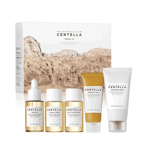 Buy SKIN1004 Madagascar Centella Travel Kit in Lebanon. Get 5 soothing, essential skincare minis for clear, radiant skin on the go. Shop now!