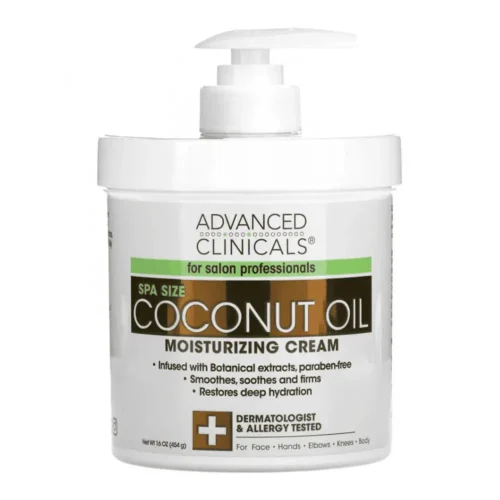 Advanced Clinicals Coconut Oil Moisturizing Cream for sale in Lebanon - intensive deep hydration face and body cream