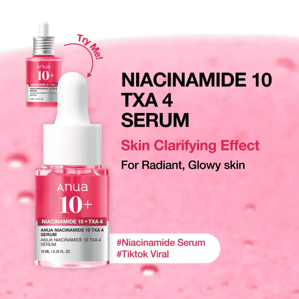 Anua Serum Discovery Trio - Lebanon - Makeup Germany Anua Serum Discovery Trio Anua Serum Discovery Trio Lebanon for sale in Lebanon - discovery set packaging featuring three mini Anua serums in glass dropper bottles