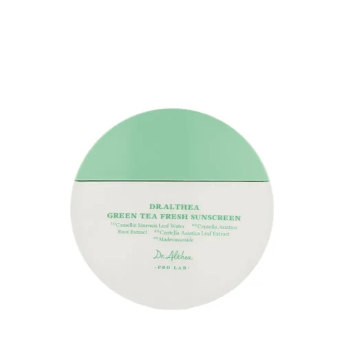 Dr. Althea Green Tea Fresh Sunscreen 45 ml Dr Althea Green Tea Sunscreen Lebanon for sale in Lebanon - 45ml green tube containing lightweight non-greasy green tea fresh sunscreen SPF50+ PA++++