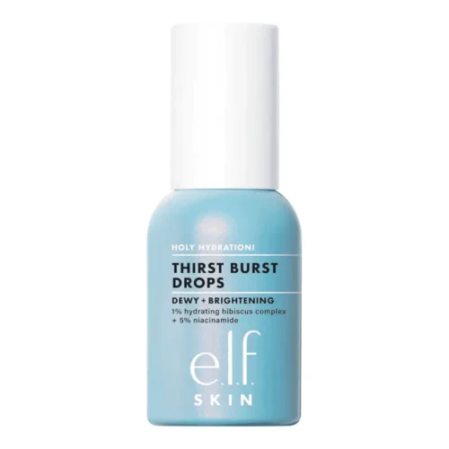 E.L.F Holy Hydration! Thirst Burst Drops 30ml elf Thirst Burst Drops Lebanon for sale in Lebanon - 30ml blue dropper bottle containing clear hydrating gel serum drops