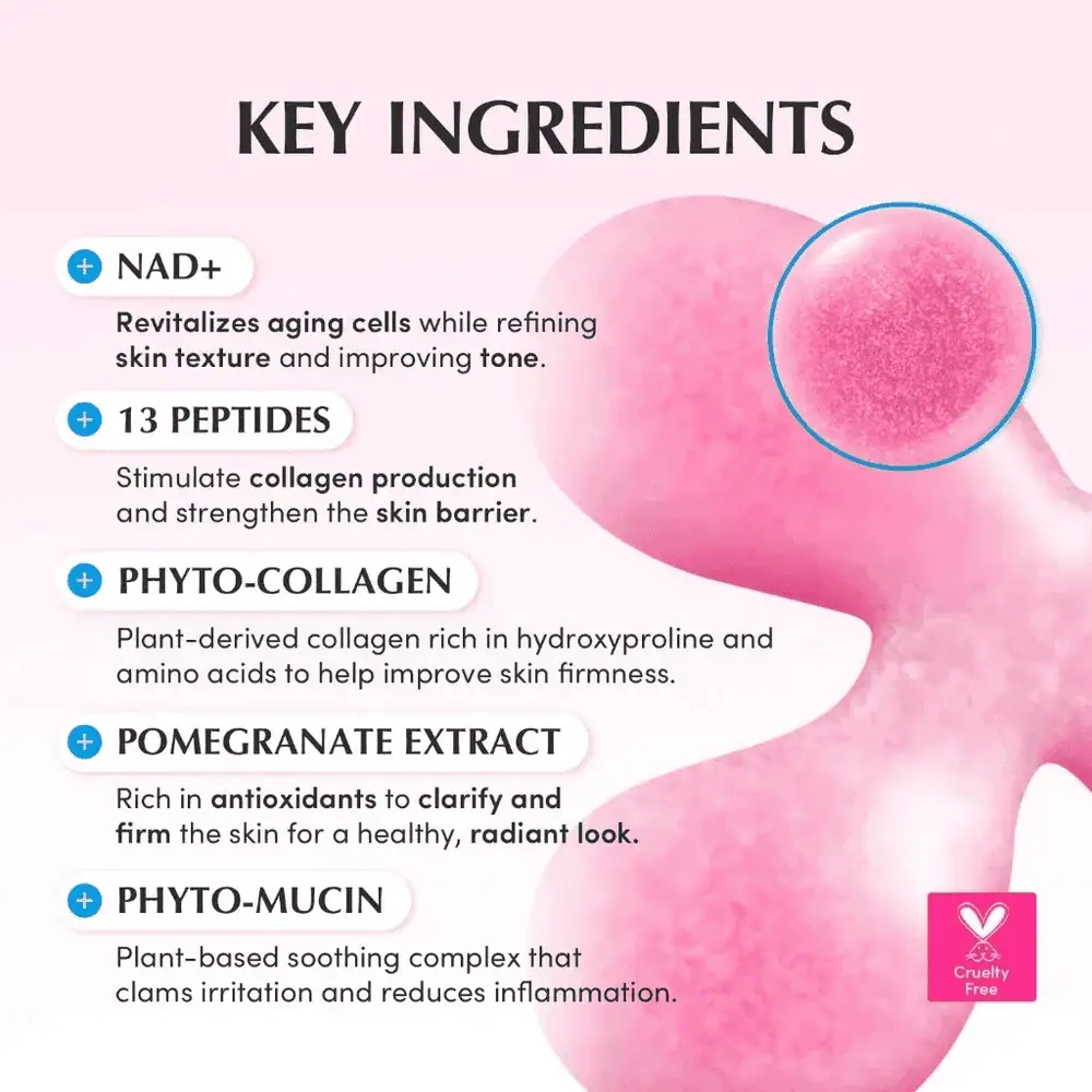 Eqqualberry NAD+ Peptide Boosting Cream 50ml - Lebanon - Makeup Germany Eqqualberry NAD+ Peptide Boosting Cream 50ML Eqqualberry NAD+ Peptide Boosting Cream Lebanon for sale in Lebanon - 50ml jar containing firming anti-aging facial cream infused with NAD+ and peptide complex