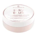 Essence silky BLUR TRANSLUCENT LOOSE SETTING POWDER Essence Silky Blur Loose Powder Lebanon for sale in Lebanon - clear tub with light peach translucent setting powder and white screw cap