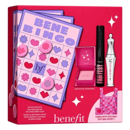 Benefit Bene Bingo Limited Edition Makeup Set with collectible canvas tote bag for sale in Lebanon