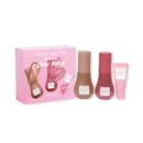 Glow Recipe Lebanon Best of Glow Hues Tinted Serum Cheek & Lip kit for sale in Lebanon - dewy bronze fluid, sheer berry cream blush, and glossy pink lip balm textures