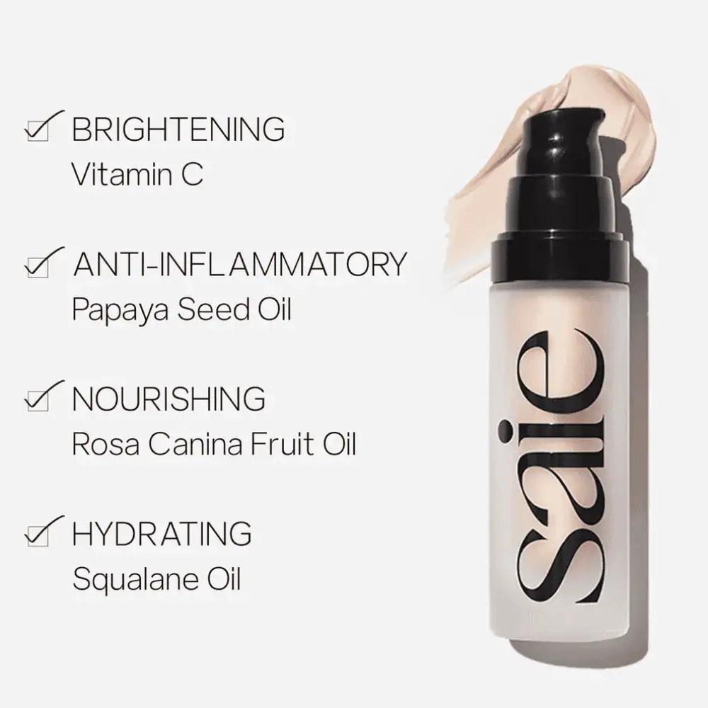 Saie Glowy Super Gel Lightweight Dewy Highlighter 30ml - Lebanon - Makeup Germany Saie Glowy Super Gel Lightweight Dewy Highlighter 30ml Saie Glowy Super Gel Lebanon for sale in Lebanon - 30ml clear pump bottle with champagne dew liquid highlighter gel