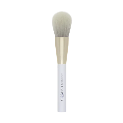 Huda Beauty GloWish All Over Face Powder Brush vegan makeup brush for sale in Lebanon - domed plush powder brush with biodegradable handle