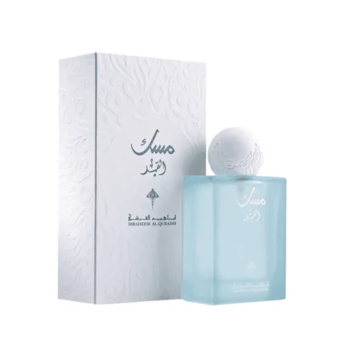 Ibrahim Al Qurashi Musk Al Qamar Lebanon Musk Al Qamar Eau de Parfum Unisex 75ml for sale in Lebanon - elegant crescent-themed luxury perfume bottle with rich oil details
