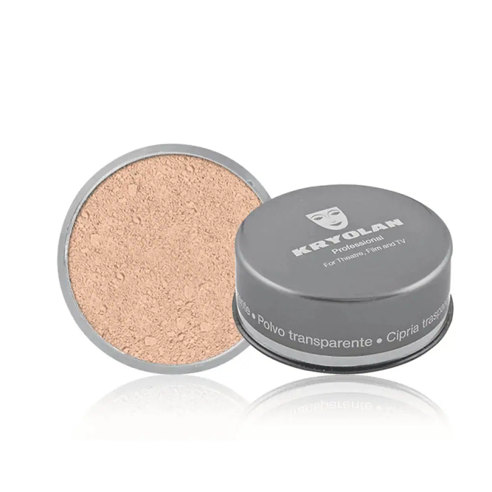 Kryolan Transparent Face Powder 60g - Lebanon - Makeup Germany Kryolan Transparent Face Powder 60g Kryolan Transparent Powder Lebanon for sale in Lebanon - 60g classic white tub with blue logo cap and ultra-fine translucent setting powder