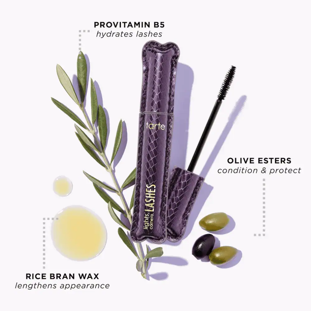 TARTE Lights Camera, Lashes™ 4-in-1 Mascara Black 7ml - Lebanon - Makeup Germany TARTE Lights Camera Lashes 4-in-1 Mascara Black 7ml Tarte Lights Camera Lashes Mascara Lebanon for sale in Lebanon - 7ml black quilted faux-leather mascara tube with 360 degree magniLASH wand