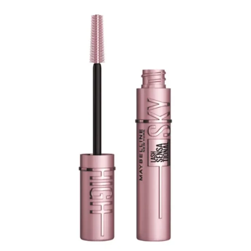 Maybelline New York Lash Sensational Sky High Mascara Maybelline Sky High Mascara Lebanon for sale in Lebanon - metallic dusty pink mascara tube with flexible Flex Tower brush