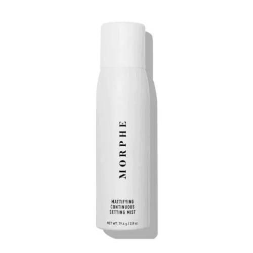 Morphe Mattifying Continuous Setting Mist 79.4g Morphe Mattifying Setting Mist Lebanon for sale in Lebanon - sleek matte black continuous aerosol spray bottle with fine mist pump