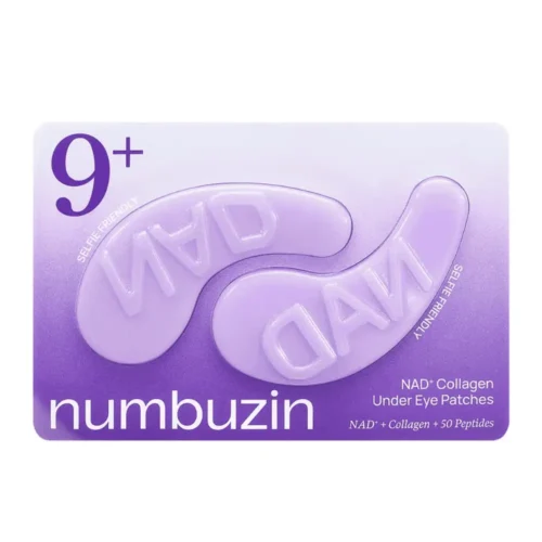 Numbuzin No.9 NAD Collagen Under Eye Patches Numbuzin No 9 Eye Patches Lebanon for sale in Lebanon - 5 pack box of cooling hydrogel eye patches infused with NAD+, collagen, and caffeine