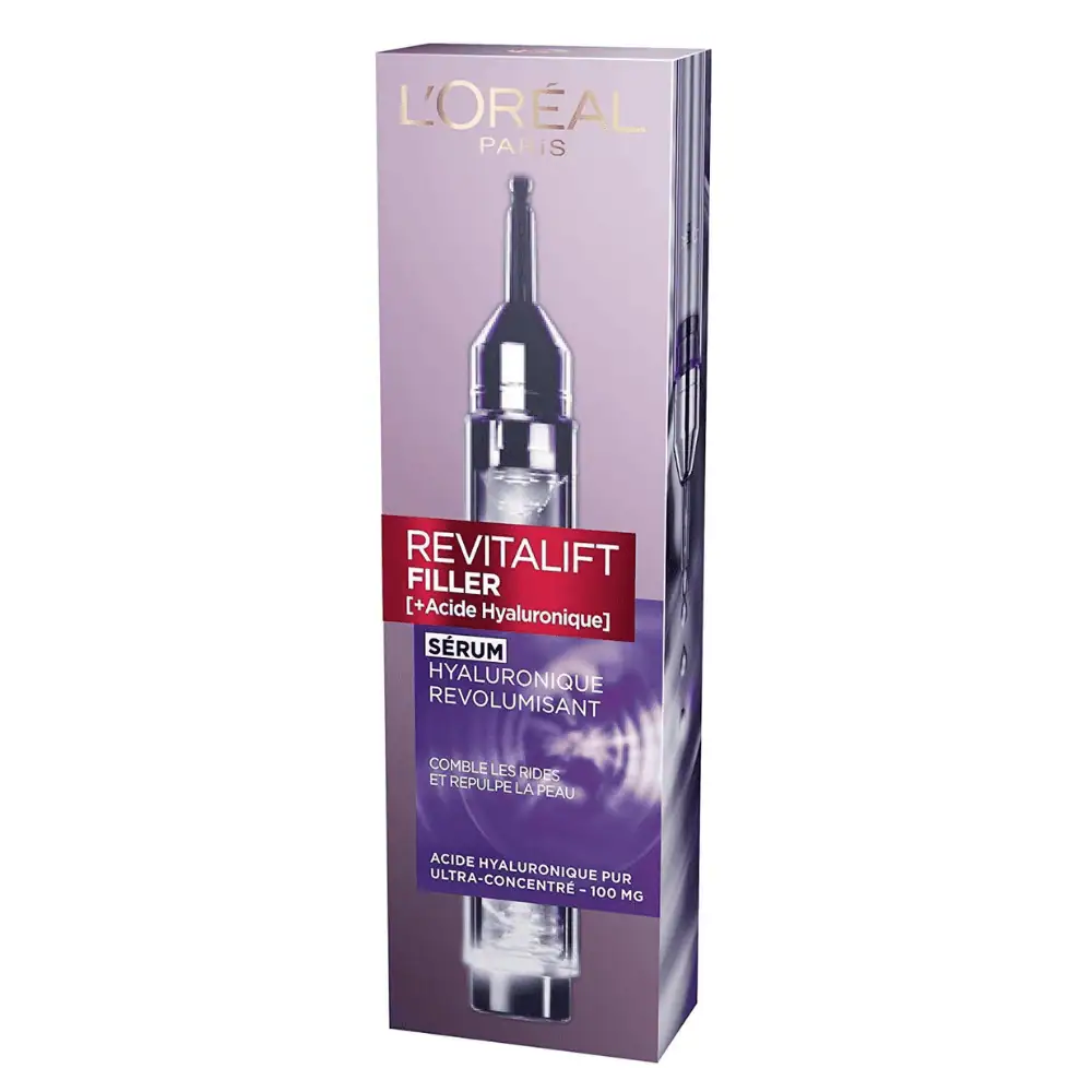 L’Oréal Paris Revitalift Filler Revolumising Hyaluronic Serum 16ml - Lebanon - Makeup Germany L’Oréal Paris Revolumising Hyaluronic Serum 16ml L’Oreal Hyaluronic Serum Lebanon for sale in Lebanon - 16ml high-tech syringe-style precision applicator bottle with concentrated hyaluronic acid formula