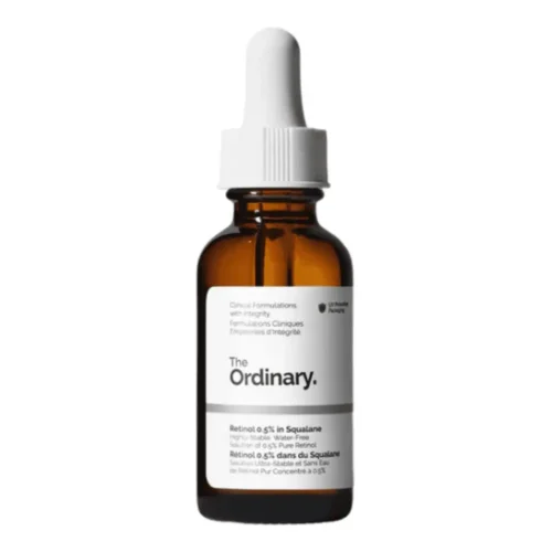 The Ordinary Retinol 0.5% In Squalane 30ml The Ordinary Retinol 0.5 Squalane Lebanon for sale in Lebanon - 30ml UV-protective amber glass bottle with dropper containing moderate-strength retinol in moisturizing squalane