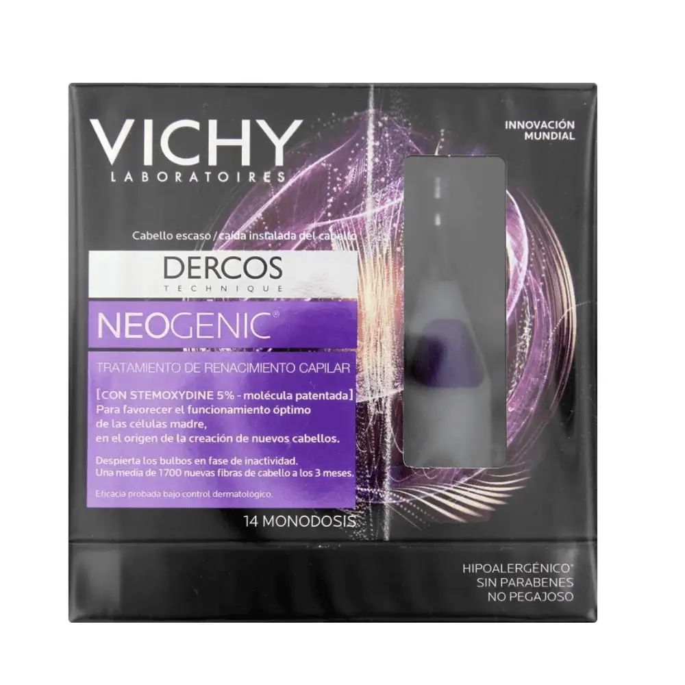 Vichy Dercos Neogenic Hair Renewal Treatment 14 Monodoses - Lebanon - Makeup Germany Vichy Dercos Neogenic Hair Renewal Treatment 14 Monodoses for sale in Lebanon - intensive hair density treatment to awaken dormant roots