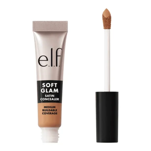 e.l.f. Soft Glam Satin Concealer 34 Medium Cool 6.3ml elf Soft Glam Satin Concealer Lebanon for sale in Lebanon - 6.3ml clear tube with plush precision applicator wand