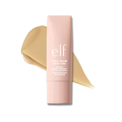 elf halo glow skin tint 5 light warm