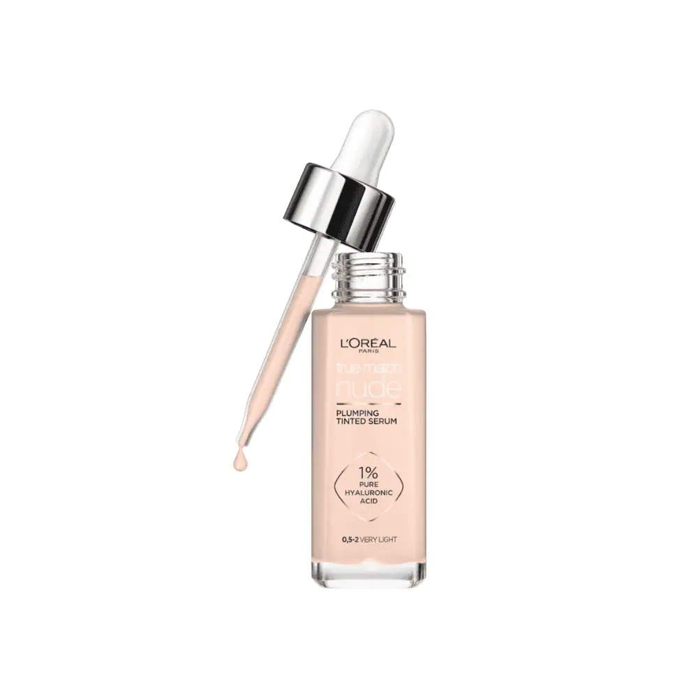 L'Oréal Paris True Match Nude Plumping Tinted Serum - Lebanon - Makeup Germany L'Oréal Paris True Match Nude Plumping Tinted Serum 0.5-2 Very Light
