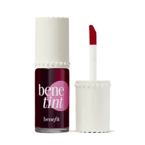 Benetint Cheek & Lip Stain 10ML Benefit Benetint Lip and Cheek Stain Lebanon for sale in Lebanon - 10ml bottle with brush applicator containing iconic rose liquid tint for lips and cheeks
