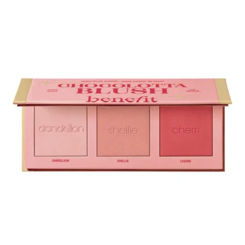 Benefit Chocolotta Blush Palette Benefit Chocolatta Blush Palette Lebanon for sale in Lebanon - 3-pan blush palette by Benefit featuring Dandelion, Shellie, and Cherri shades