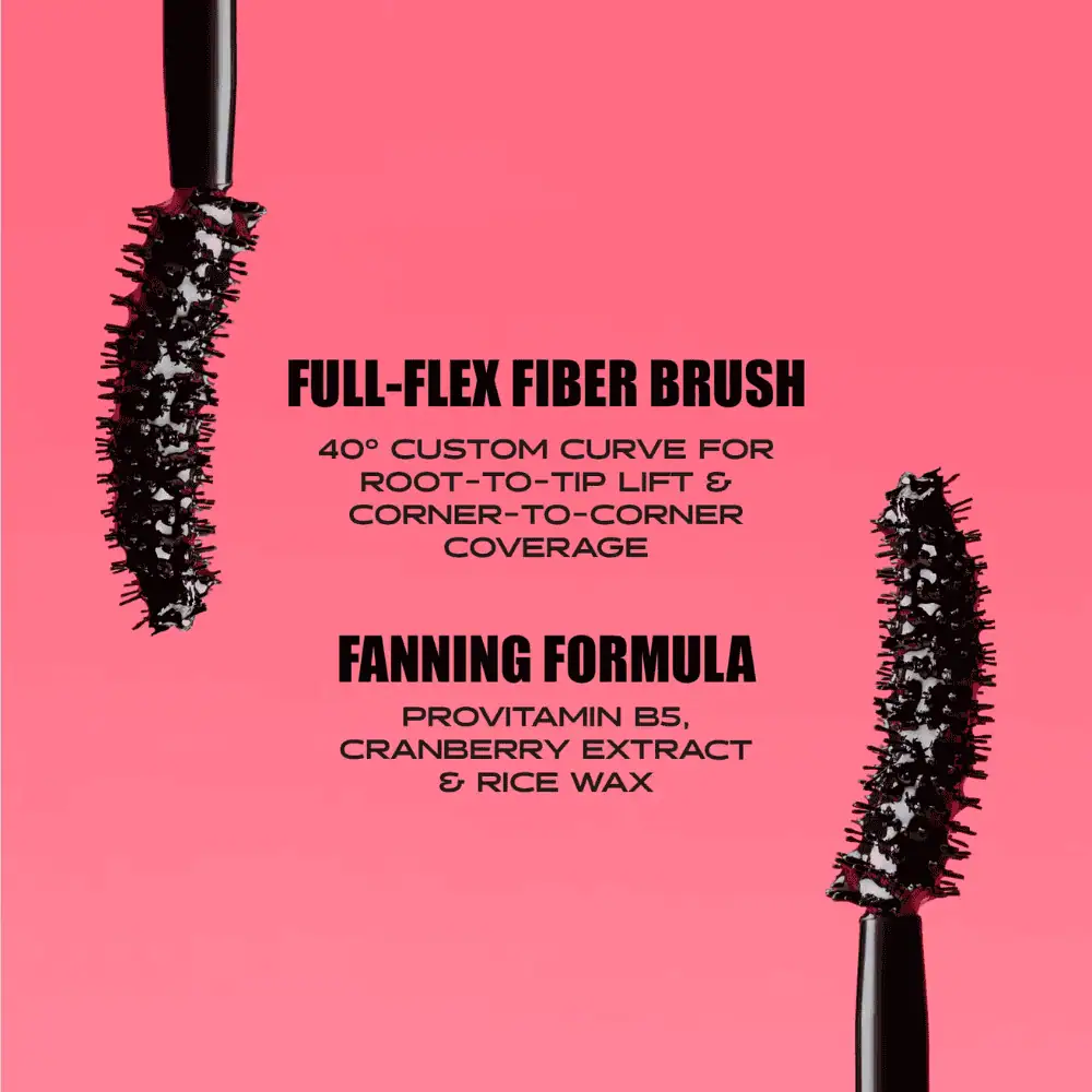Benefit Fan Fest Mascara - Lebanon - Makeup Germany benefit Fan Fest Mascara Hyper Black 8.5g Benefit Fan Fest Mascara Lebanon for sale in Lebanon - 8.5g tube of Benefit Fan Fest fanning mascara in Hyper Black with 40 degree curved Full-Flex brush