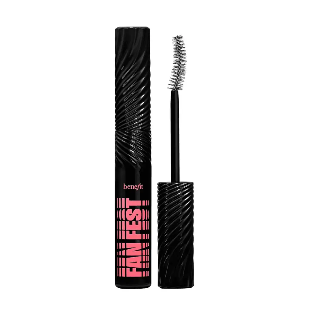 Benefit Fan Fest Mascara - Lebanon - Makeup Germany benefit Fan Fest Mascara Hyper Black 8.5g Benefit Fan Fest Mascara Lebanon for sale in Lebanon - 8.5g tube of Benefit Fan Fest fanning mascara in Hyper Black with 40 degree curved Full-Flex brush