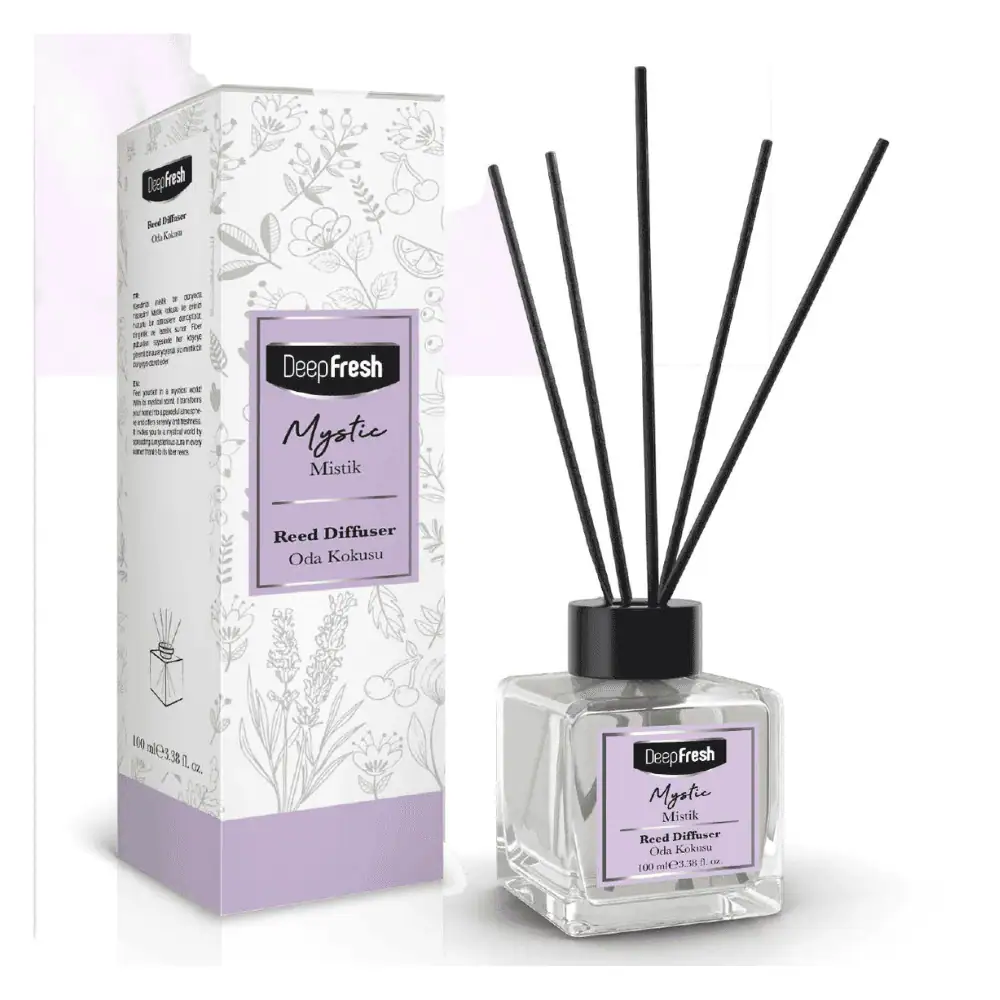 Deep Fresh Mystic Reed Diffuser 100ml - Lebanon - Makeup Germany Deep Fresh Mystic Reed Diffuser 100ml Deep Fresh Mystic Reed Diffuser 100ml Lebanon for sale in Lebanon - Deep Fresh 100ml glass bottle reed diffuser in peaceful Mystic fragrance with black fiber reeds