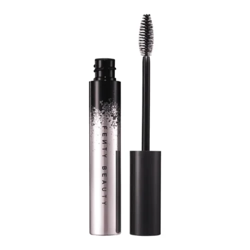 fenty beauty by rihanna full frontal volume Lift & Curl Mascara Fenty Beauty Full Frontal Mascara Lebanon for sale in Lebanon - black tube of Fenty Beauty Full Frontal mascara with dual-sided flat-to-fat brush