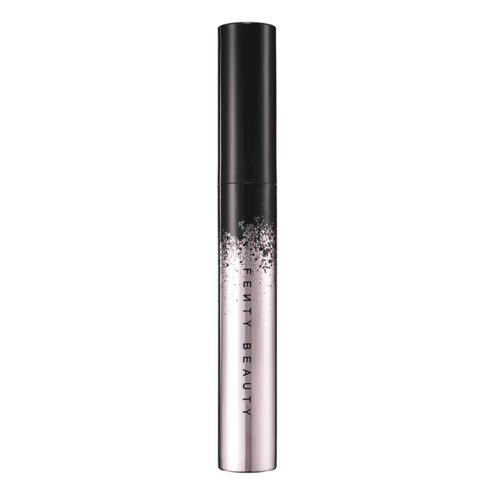 Fenty Beauty Full Frontal Volume, Lift & Curl Mascara - Lebanon - Makeup Germany fenty beauty by rihanna full frontal volume Lift & Curl Mascara Fenty Beauty Full Frontal Mascara Lebanon for sale in Lebanon - black tube of Fenty Beauty Full Frontal mascara with dual-sided flat-to-fat brush