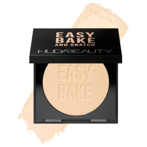 Huda Beauty Easy Bake and Snatch brightening pressed powder for sale in Lebanon - hydrating noncomedogenic setting powder