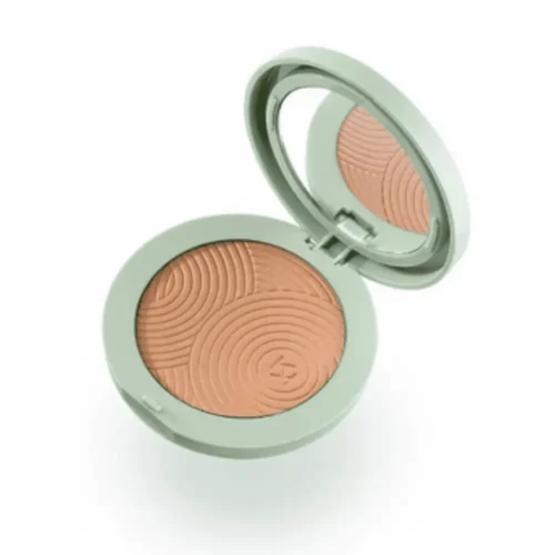 kind by kiko silky touch powder bronzer Kiko Milano Kind Silky Touch Powder Bronzer Lebanon for sale in Lebanon - compact container of Kiko Milano Kind Silky Touch bronzing powder with detachable pan and reusable mirror