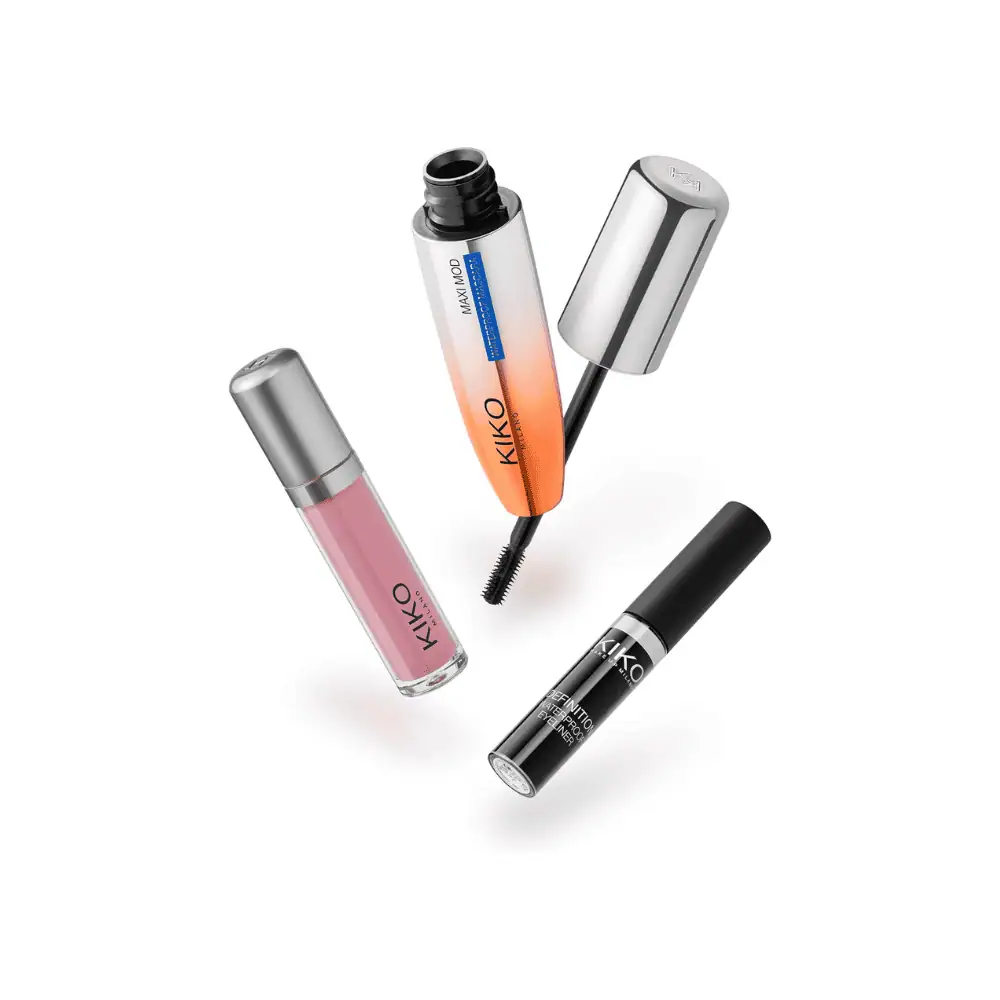 Kiko Milano Unmissable Makeup Set - Lebanon - Makeup Germany Kiko Milano unmissable makeup set Kiko Milano Unmissable Makeup Set Lebanon for sale in Lebanon - 3-piece makeup gift set containing waterproof mascara, liquid eyeliner, and matte liquid lipstick BILINGUAL