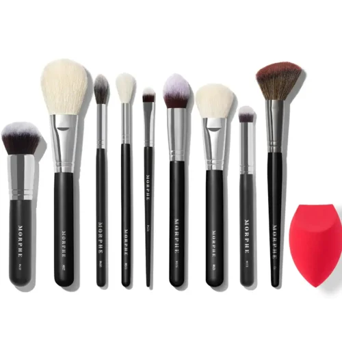 Morphe Babe Faves Face Brush Set 10 piece makeup brush and sponge collection for sale in Lebanon - professional face brushes