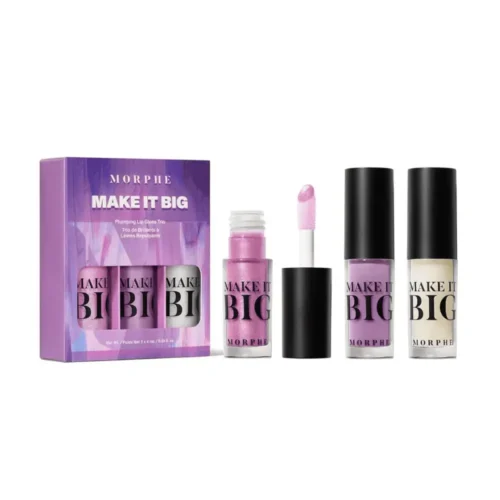 Morphe Make It Big Plumping Lip Gloss Trio Morphe Make It Big Plumping Lip Gloss Trio Lebanon for sale in Lebanon - Morphe Make It Big Plumping Lip Gloss 3-piece set featuring two best-selling glosses and limited-edition Ultralavender shade with plush doe-foot wands