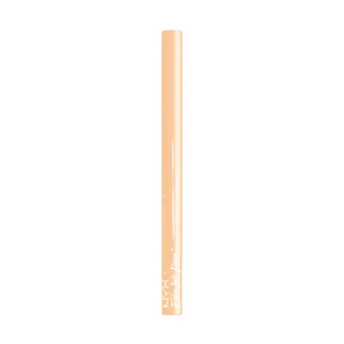 Epic Ink Glitz Waterproof Liquid Eyeliner 07 marshmallow NYX Epic Ink Glitz Eyeliner 07 Marshmallow Lebanon for sale in Lebanon - NYX Epic Ink Glitz Waterproof Liquid Eyeliner pen in shade 07 Marshmallow showing brush tip and shimmer white swatch