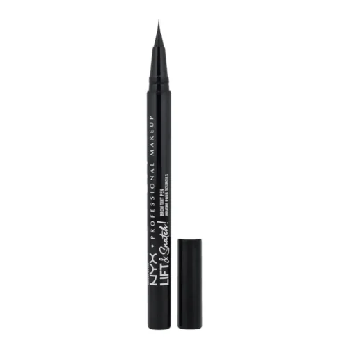 NYX Professional Makeup, Lift & Snatch! Brow Tint Pen, 10 Black NYX Lift & Snatch Brow Tint Pen 10 Black Lebanon for sale in Lebanon - NYX Lift & Snatch Brow Tint Pen in shade 10 Black showing micro-brush tip