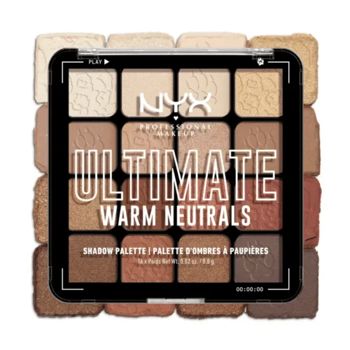 NYX NYX Ultimate Warm Neutrals Eyeshadow Palette Warm Neutral Eyeshadow Palette for sale in Lebanon - 16 warm matte and shimmer eyeshadow pans compact