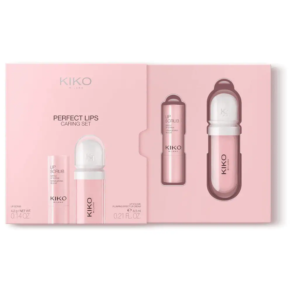KIKO MILANO Perfect Lip Care Set - Lebanon - Makeup Germany KIKO MILANO Perfect Lip Care Set Kiko Milano Perfect Lip Care Set Lebanon for sale in Lebanon - 2-piece lip care gift set featuring exfoliating scrub stick and lip plumping volume cream