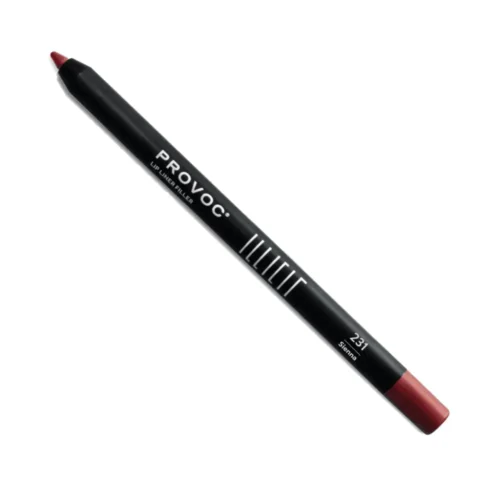 PROVOC ILLICIT Lip Liner Filler WP 231 Sienna Provoc Illicit Lip Liner Filler WP 231 Sienna Lebanon for sale in Lebanon - Provoc Waterproof Gel Lip Liner Pencil in shade 231 Sienna showing pencil tip and cap