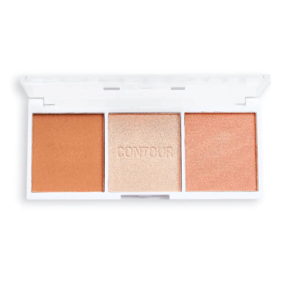 Revolution Relove Colour Play Contour Trio Palette - Lebanon - Makeup Germany Revolution Relove Colour Play Contour Trio Palette Revolution Relove Colour Play Contour Trio Palette Lebanon for sale in Lebanon - 3-pan face compact by Relove by Revolution featuring contour, blush, and highlighter shades