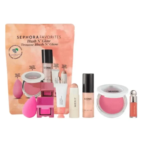 Sephora Favorites Blush N' Glow Blush Makeup Value Set Sephora Favorites Blush N Glow Set Lebanon for sale in Lebanon - 7-piece blush and highlighter makeup value set featuring Makeup By Mario blush veil, Glossier cloud paint, and original Beautyblender sponge