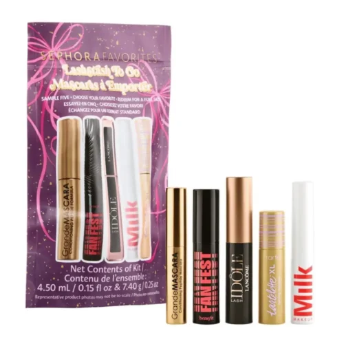 Sephora Favorites Lashstash to Go Mini Mascara Set Sephora Favorites Lashstash to Go Lebanon for sale in Lebanon - 5-piece mini mascara sampler gift set box with full-size mascara voucher