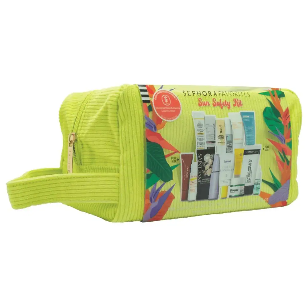 Sephora Favorites Sun Safety Kit - Lebanon - Makeup Germany Sephora Favorites Sun Safety Kit Sephora Favorites Sun Safety Kit Lebanon for sale in Lebanon - 15-piece sun care value set featuring full-size The Inkey List Dewy Sunscreen SPF 30, full-size CAY SKIN lip balm, and top-rated travel sunscreens