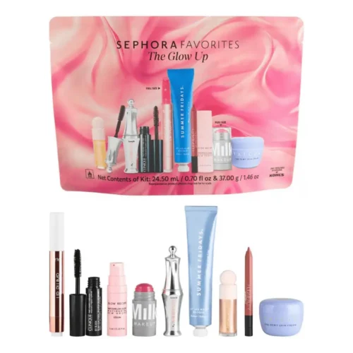 sephora favorites the glow up Sephora Favorites The Glow Up Lebanon for sale in Lebanon - 9-piece glowy skincare and makeup gift set featuring Rare Beauty illuminator, Glow Recipe dew drops, and Tarte lip plump
